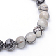 Brins de perle en pierre de soie noire naturelle(X-G-R345-6mm-20)-2