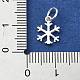 925 Sterling Silver Christmas Snowflake Charms(STER-M119-16S)-3