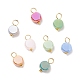 Electroplate Opaque Glass Charms(PALLOY-JF01538)-1