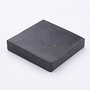 Rubber Block, Elastic, Black, 10x10x2cm(TOOL-WH0018-06)