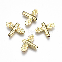 Rack Plating Alloy Beads, Cadmium Free & Lead Free, Dragonfly, Light Gold, 15.5x20x4mm, Hole: 1.8mm(PALLOY-T077-125LG-RS)