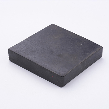 Rubber Block, Elastic, Black, 10x10x2cm