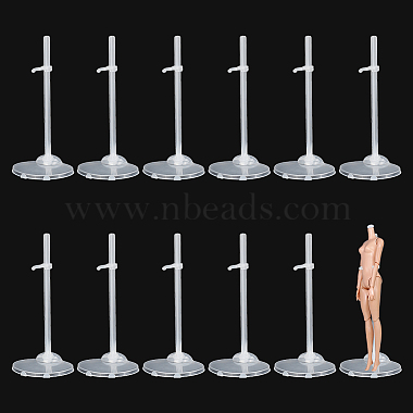 White Plastic Doll Stands