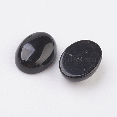 Natural Obsidian Flat Back Cabochons(G-G741-22x30mm-20)-2