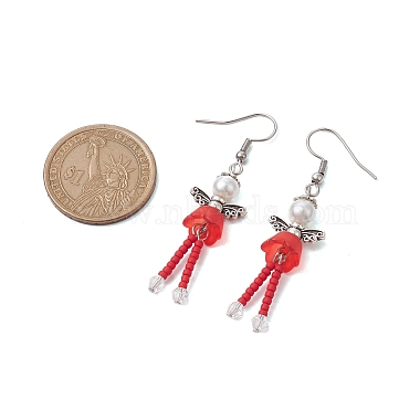 304 Stainless Steel Fairy Dangle Earrings(EJEW-MZ00129-03)-3