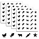 Rectangle Plastic Self-Adhesive Restaurant Menu Label Stickers(AJEW-WH20178-001)-1