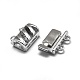 застежки для коробок из серебра 925 пробы с родиевым покрытием 925(STER-L057-016P)-3