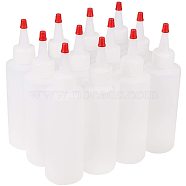 Plastic Glue Bottles, Bottle Caps Through-hole, White, 4.4x16.7cm, capacity: 150ml, 12pcs/set(DIY-PH0019-97-150ml)