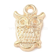 CCB Plastic Pendants, Owl, Golden, 24x15x4mm, Hole: 2.5mm(FIND-U003-12G)