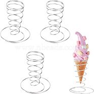 304 Stainless Steel Food Cone Diplay Stand, for Ice Cream Cone, Finger Food, Stainless Steel Color, 90x109mm, Inner Diameter: 47mm(DJEW-WH0018-21)