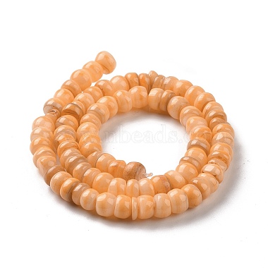Brins de perles de coquillages d'eau douce de culture naturelle(SHEL-F002-01E)-3