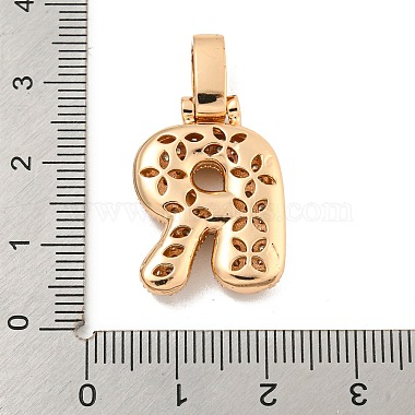 Brass Micro Pave Clear Cubic Zirconia Pendants(KK-B099-01G-R)-3