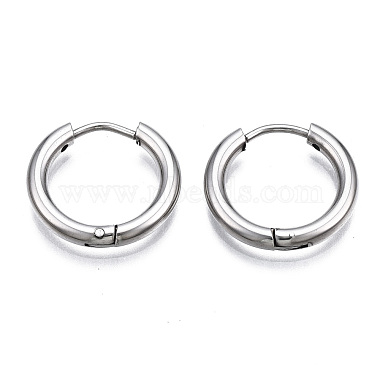 Brass Huggie Hoop Earrings(KK-S356-350-NF)-2