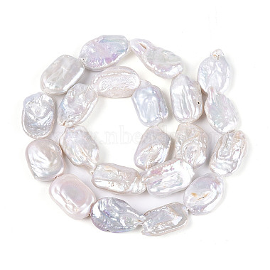 Natural Baroque Keshi Pearl Beads Strands(PEAR-S020-D05-01)-3