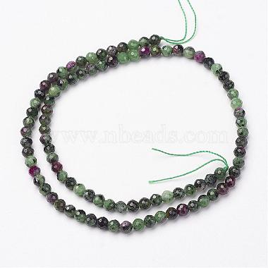 Natural Ruby in Zoisite Bead Strands(G-P213-35)-2