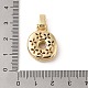 micro cuivres ouvrent pendentifs de zircons(ZIRC-P121-01G-O)-3