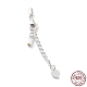 925 Sterling Silver Curb Chain Extender(STER-G039-03C-S)-1