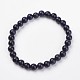 Synthetic Blue Goldstone Stretch Bracelets(G-N0263-02)-1