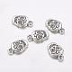 Mexico Holiday Day of the Dead Sugar Skull Tibetan Style Alloy Metal Pendants(X-TIBEP-21061-AS-FF)-1