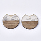 Resin & Walnut Wood Pendants(X-RESI-T023-A-11I)-2