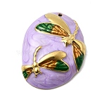 304 Stainless Steel Charms, Dragonfly Charms, with Enamel, Ion Plating(IP), Real 18K Gold Plated, 32.5x25x7mm, Hole: 2.5x1mm(STAS-A128-03G)