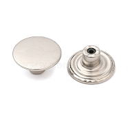 Alloy Button Pins for Jeans, Nautical Buttons, Garment Accessories, Round, Platinum, 17mm(PURS-PW0009-01D-01P)