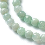 Natural Jadeite Beads Strands, Round, Grade A, 4mm, Hole: 0.7mm, about 90pcs/strand, 15.75 inch(40cm)(G-L568-001C)