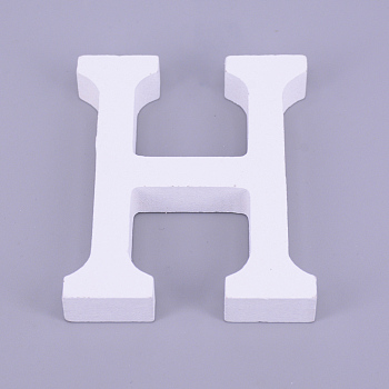 Wooden Letter Ornaments, or Wedding, Birthday, Party, Home Decor, Letter.H, Letter.H: 81x66x12.5mm