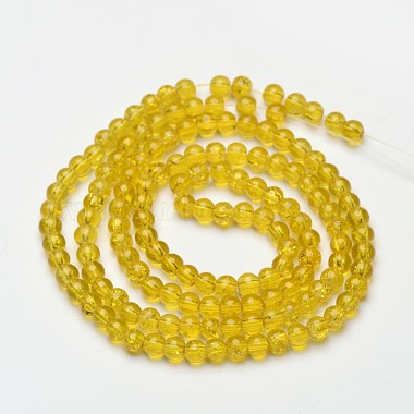 Chapelets de perles en verre craquelé(X-CCG-Q001-6mm-10)-2