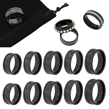 Black 304 Stainless Steel Ring Components
