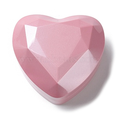Heart Shaped Plastic Ring Storage Boxes(CON-C020-01C)-2