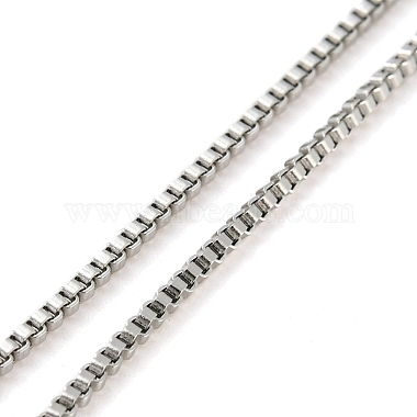 304 Stainless Steel Add a Bead Adjustable Box Chains Bracelets for Women(BJEW-M307-01A-P)-2
