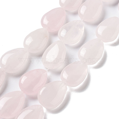 Teardrop Rose Quartz Beads