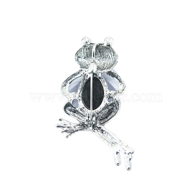 Retro Frog Alloy Pave Natural Paua Shell Brooch(PW-WGDE135-01)-3