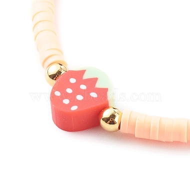 Handmade Polymer Clay Heishi Beaded Stretch Bracelets(BJEW-JB06142-04)-2