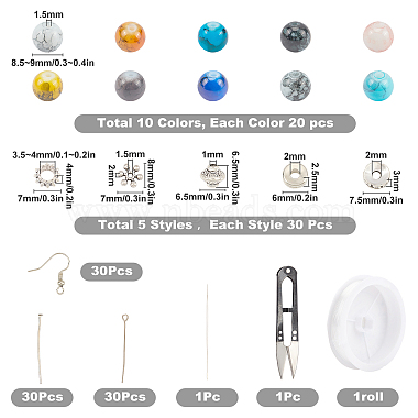 SUNNYCLUE DIY Earring & Bracelets Making Kits(DIY-SC0013-27)-2
