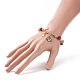 Christmas Tree & Star Alloy Enamel Charm Bracelet(BJEW-TA00154)-3
