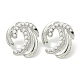 304 Stainless Steel & ABS Plastic Pearl Stud Earrings(EJEW-G400-19P)-2