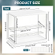 Assembled Rectangle Acrylic Action Figures Display Boxes(ODIS-WH0017-096B)-2