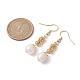 Oval Natural Pearl Dangle Earrings(EJEW-JE05614-01)-3