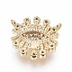 Brass Micro Pave Cubic Zirconia Charms(ZIRC-L083-010G)-2