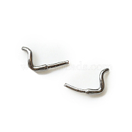 Brass Head Pins, for Ghost Witch Baroque Pearl Making, Cat Tail, Gunmetal, 3.4x3mm(BAPE-PW0001-08A-B)