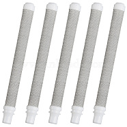 SUPERFINDINGS 20Pcs 201 Stainless Steel 60 Mesh Airless Spray Gun Filter, with Plastic Tips, Stainless Steel Color, 100.5x9mm, Hole: 4mm & 4.7mm(FIND-FH0004-88)