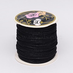 Nylon Thread, Black, 2mm, about 25.15 yards(23m)/roll.(LW-K001-2mm-900-A)