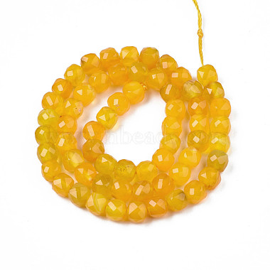 Chapelets de perles d'agate naturelle(G-S359-375F)-2