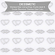 DICOSMETIC 200Pcs 2 Style 304 Stainless Steel Linking Rings(STAS-DC0007-72)-5