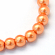 Baking Painted Pearlized Glass Pearl Round Bead Strands(X-HY-Q003-4mm-36)-2