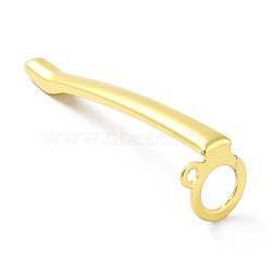 Iron Pocket Clip, for DIY Fountain Pen or Pencil Making, Golden, 42x12x11mm, Hole: 1.6mm(IFIN-B001-01G)