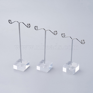 3Pcs T Bar Earring Organic Glass Displays Sets(X-EDIS-G012-01)-1