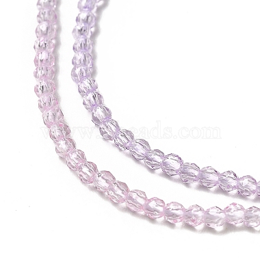 Transparent Gradient Color Glass Beads Strands(GLAA-H021-01A-06)-3